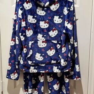 Hello Kitty Blue Pajama Set - Size M